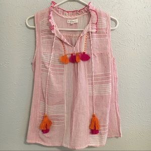 NWOT THML Pink & Orange Top